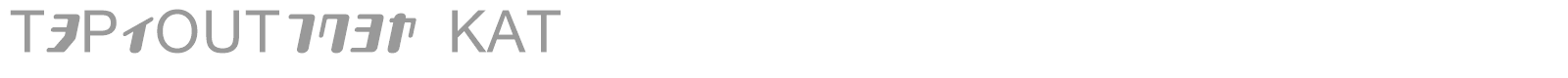 TYPEOUT2097KAT font preview